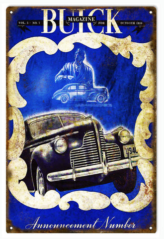 Vintage Buick Metal Sign