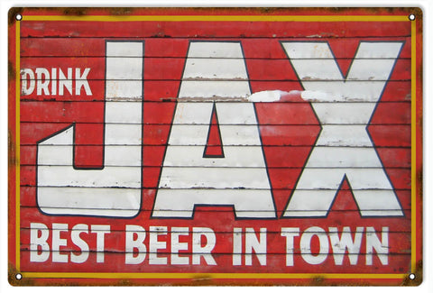 Vintage Jax Beer Metal Sign