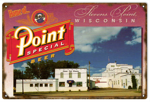 Vintage Point Special Beer Metal Sign