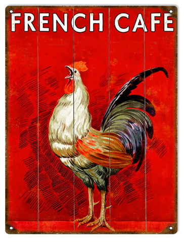 Vintage French Cafe Metal Sign