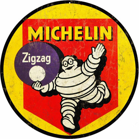 Vintage Michelin Tire Metal Sign