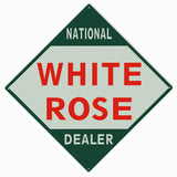 White Rose Dealer Metal Sign