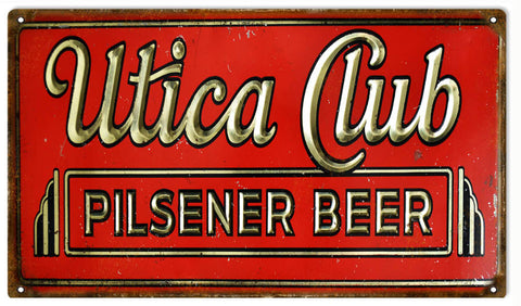 Vintage Pilsener Beer Metal Sign