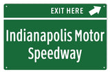 Indianapolis Motor Speedway Metal Sign