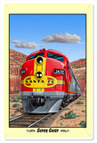 Santa Fe Railroad Metal Sign