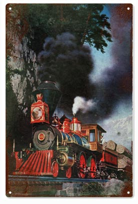 440 In The Mountains Railroad Metal Sign