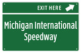 Michigan International Speedway Metal Sign