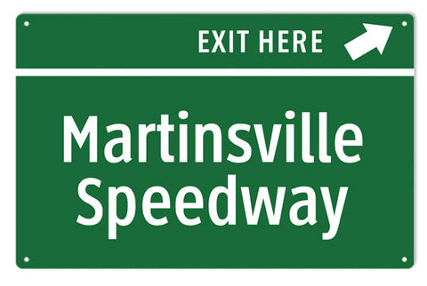 Martinsville Speedway Metal Sign