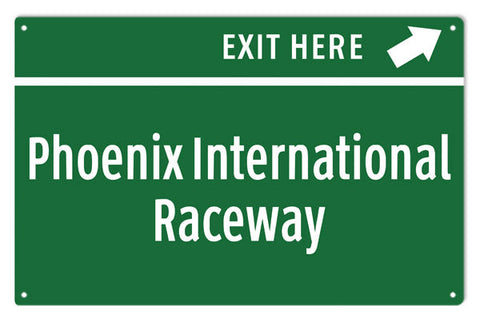 Poenix International Raceway Metal Sign