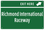 Richmond International Raceway Metal Sign