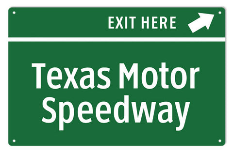 Texas Motor Speedway Metal Sign