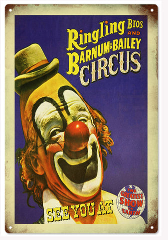 Ringling Brothers and Barnum Bailey Circus Metal Sign