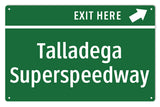 Talladega Superspeedway Metal Sign