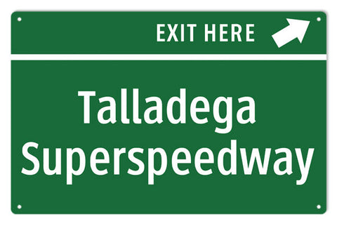 Talladega Superspeedway Metal Sign
