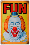 FUN clown sign metal