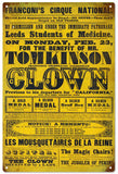 Tomkinson Clown Circus Metal Sign