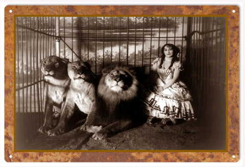 Vintage Circus Metal Sign