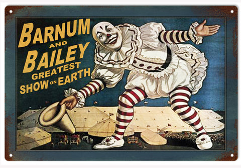Barnum and Bailey Circus Metal Sign