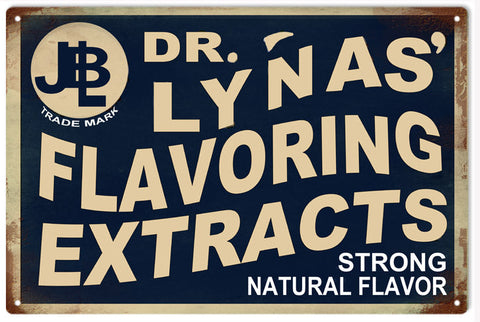 Dr. Lyans Flavoring Extracts Dr.Lyans Flavoring Extracts Metal Sign