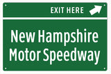 New Hampshire Motor Speedway Metal Sign