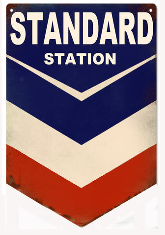 Standard Station Metal Sign