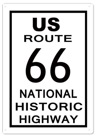 Route 66 12x18 Metal Sign