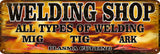 Welding Shop Metal Sign