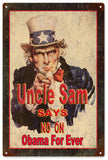 No ON Obama For Ever Uncle Sam sign
