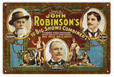 John Robertson Circus Metal Sign