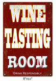 Wine Tasting Room Metal Sign