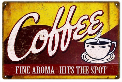 Vintage Coffee Metal Sign