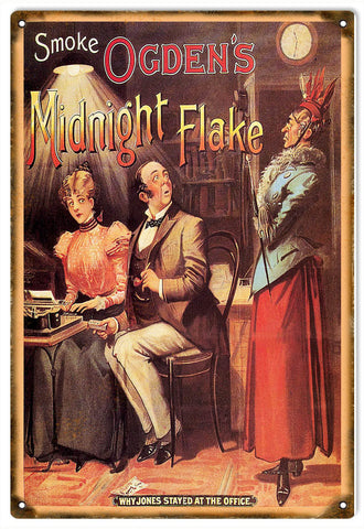 Vintage Ogdens Cigarettes Metal Sign