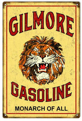 Vintage Gilmore Gasoline Metal Sign