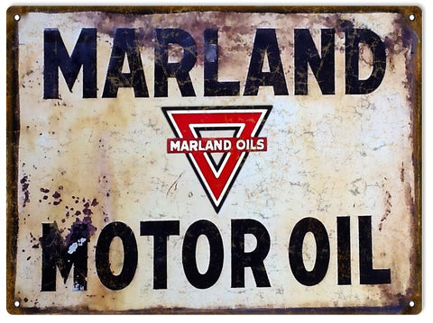 Vintage Maryland Motor Oil Metal Sign