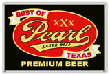 Pearl Premium Beer Metal Sign