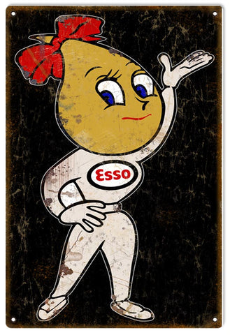 Vintage ESSO Motor Oil Metal Sign