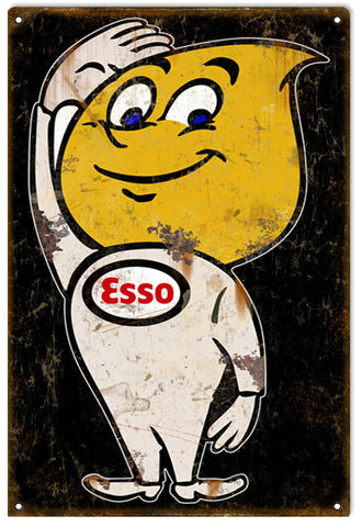 Vintage ESSO Motor Oil Metal Sign