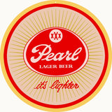 Pearl Lager Beer Metal Sign