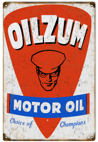 Vintage Oilzum Motor Oil Metal Sign