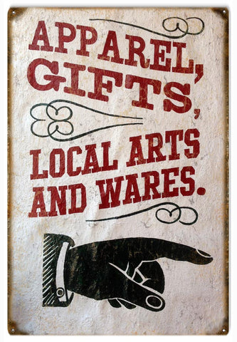 Vintage Gift Store Metal Sign