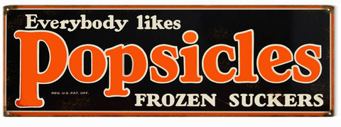 Vintage Popsicle Metal Sign