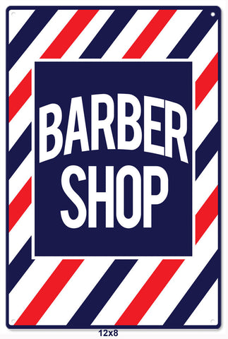 Old Fashion Barber Shop Metal Sign