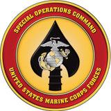 Special Operations Command US Marine Corps Forces Round Cut Out Metal Sign