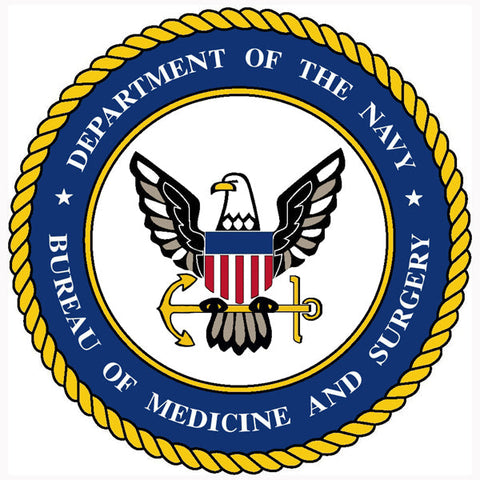 Department Of Navy Bureau Of Medicine And Surgery Metal Sign