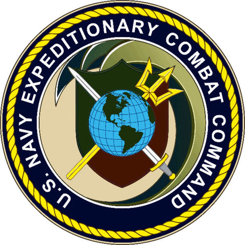 US Navy Expeditionary Combat Command Metal Sign