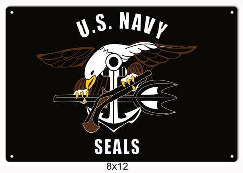 US Navy Seals Metal Sign