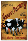 Bessies Creamery Metal Sign