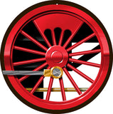 Train Wheel Locomotive Metal Sign