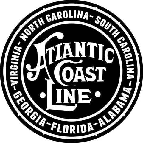 Atlantic Coast Line Route Railway Metal Sign