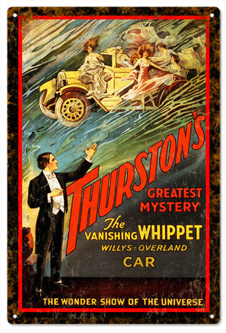Thurstons Greatest Mysterie Circus Metal Sign